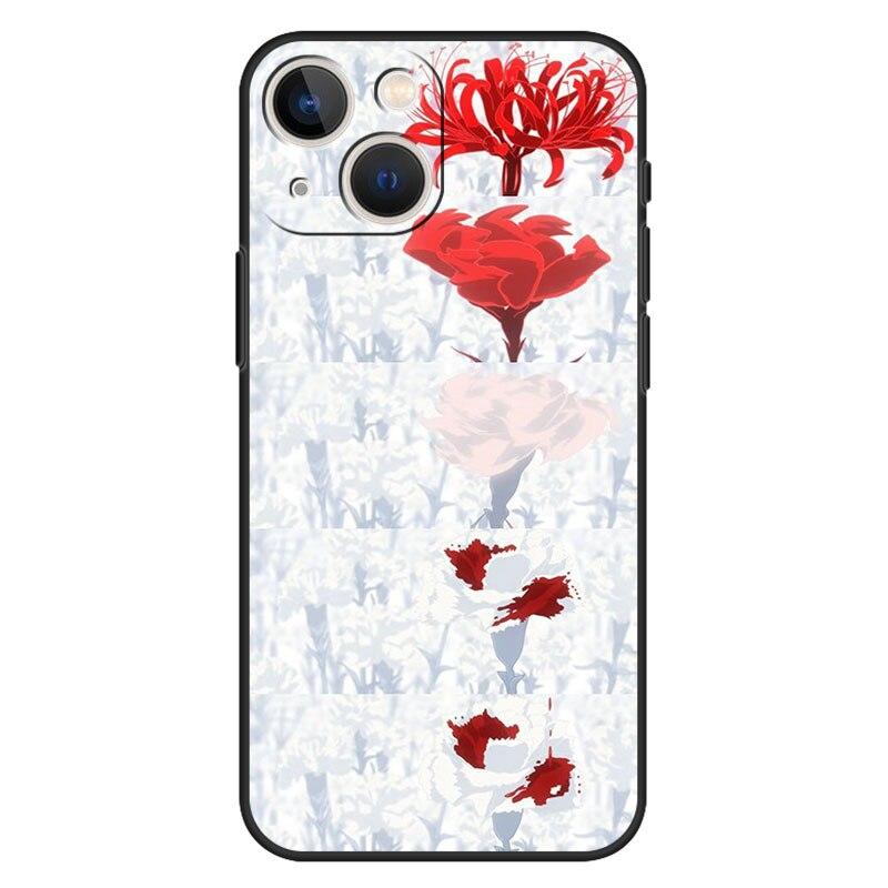 Case for Iphone 13 Pro Coque iPhone 11 12 Pro Max Cases Xr XS X 7 8 Plus 14 5 5s SE2020 Cover Tokyo Ghoul Equinox Flower