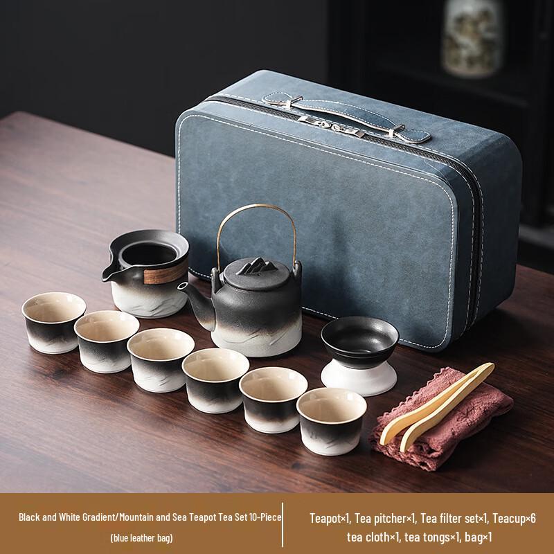 

Chaxun Gradient Handle Ceramic Tea Set