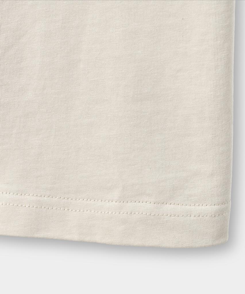 Dimiteulibeullaeg Raglan Color Block Pigment Artwork Short Sleeve T-Shirt_Ivory & Camo