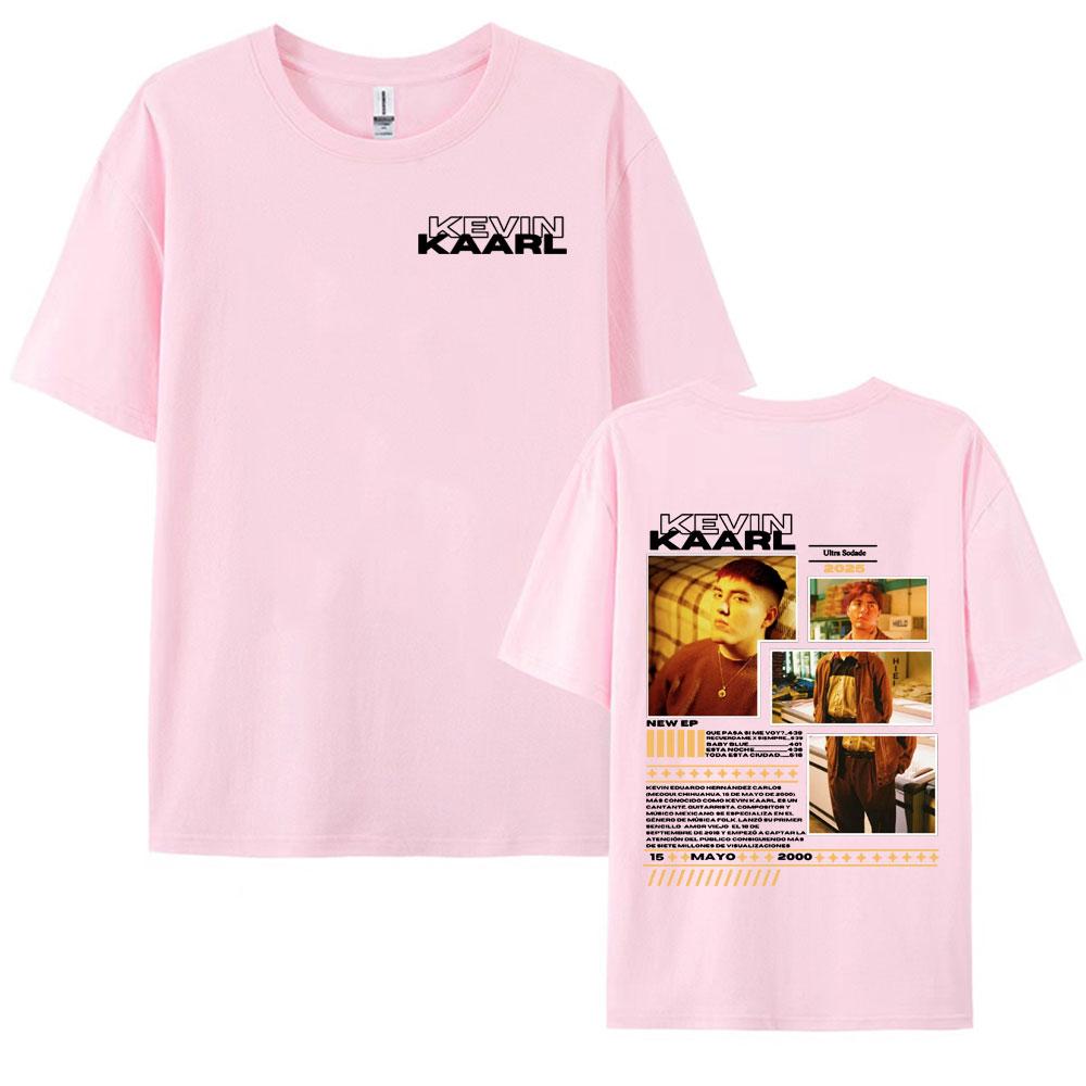 Rapper Kevin Kaarl Ultra Sodade Tour 2025 Cover T Shirt Men Women Fashion Cotton T Shirts Hip Hop Short Sleeve Oversized Tshirt
