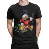 Scrooge McDuck 100 Cotton TShirt Mens Summer DuckTales Fun Tshirts Famous Anime Unisex Comfortable Women Men Tshirts