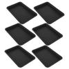 6Pcs Plastic Flower Pot Trays Heavy Duty Plant Saucers for Indoor Outdoor Use Drip Tray Water Catcher Planter Drainage Tray