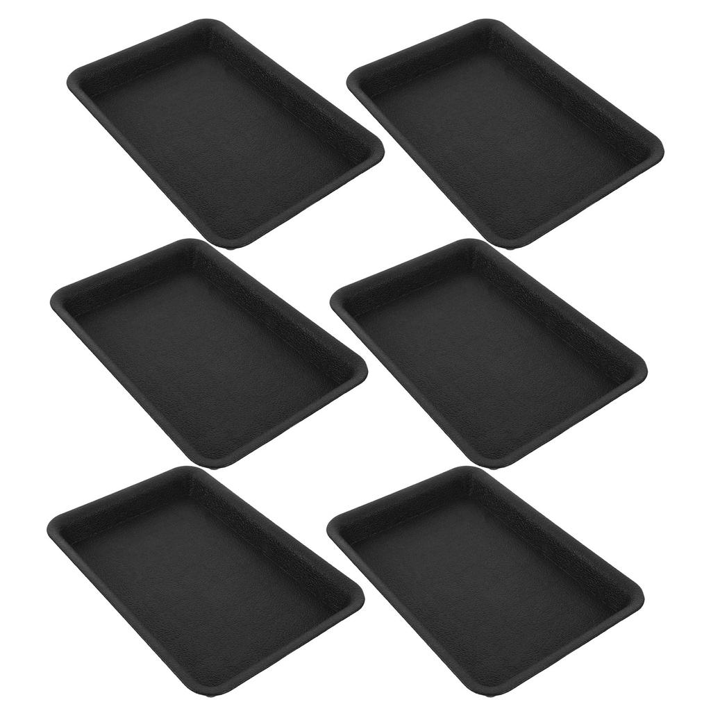 6Pcs Plastic Flower Pot Trays Heavy Duty Plant Saucers for Indoor Outdoor Use Drip Tray Water Catcher Planter Drainage Tray