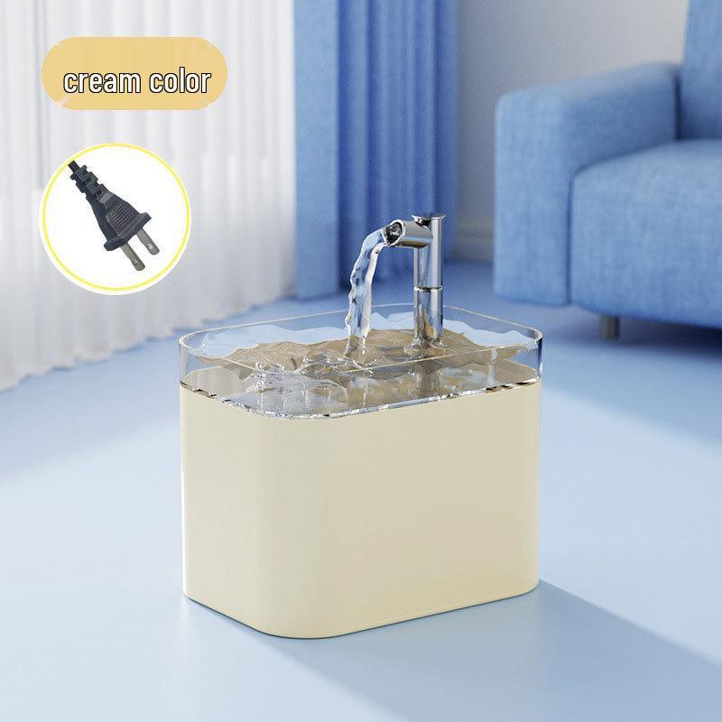 Smart Cat Water Fountain with Automatic Filtration and Large Capacity