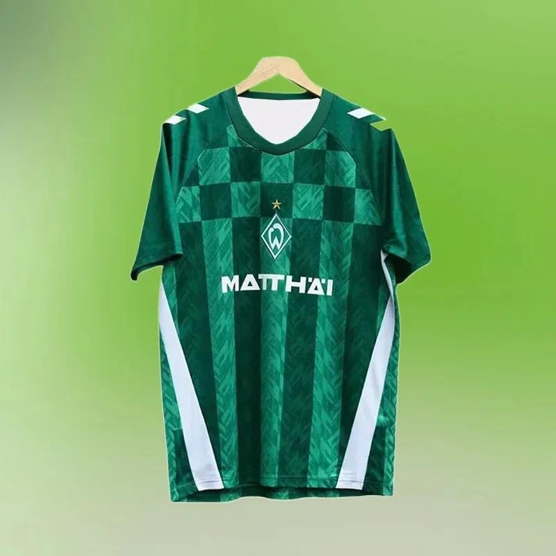 2025-26 Werder Bremen Fußballtrikots, Sporttrainingsanzüge für Herren und Damen, Atmungsaktive 3D-Fußballtrikots 4XL