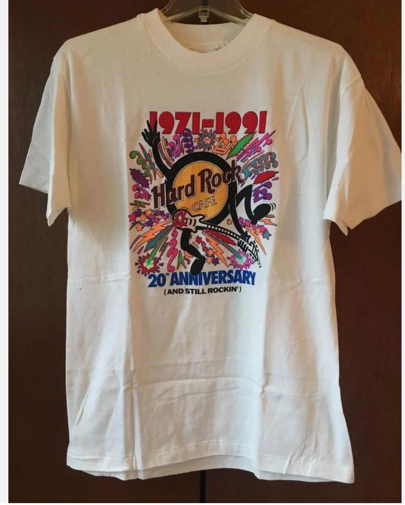 Tricou Hard Rock Cafe Aniversare 20 de ani Mărimi complete S-4XL