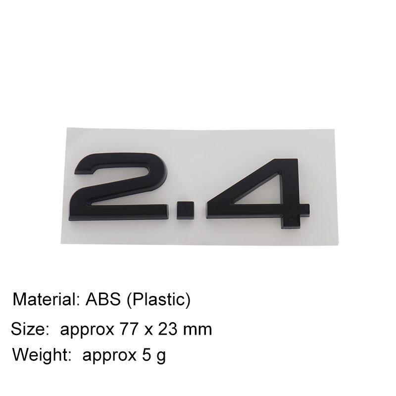 3D Premium 2.4 2.8 3.2 3.6 4.2 4.6 Logo Sticker Tail Bumper Badge Auto Rear Trunk Emblem Accessories