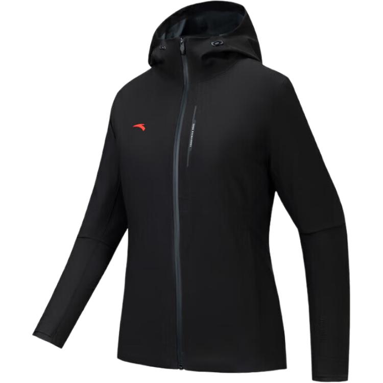 

Anta Универсальная куртка-дождевик с капюшоном на молнии, простая, повседневная, дышащая, водонепроницаемая, ветрозащитная, женская куртка 162537616-3 L