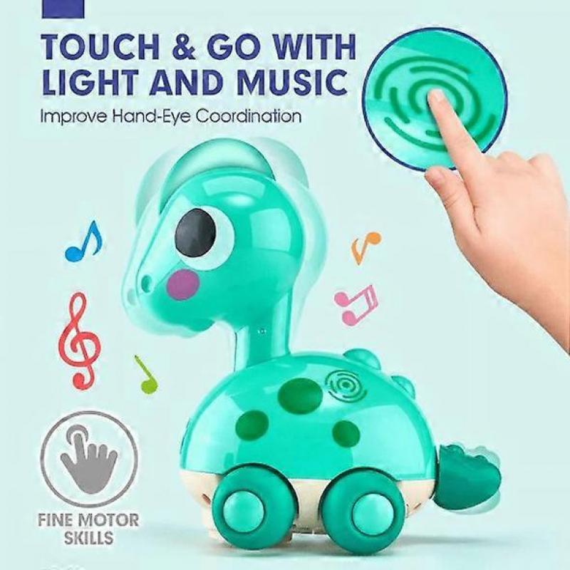 Babyspielzeug 6 bis 12 Monate und Go Musik Licht Dinosaurier Baby KrabbelspielzeugSpielzeug-Sets