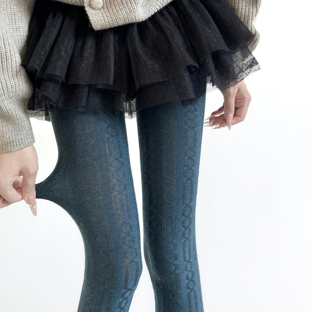 Women Tights Wool Cashmere Warm Thigh High Stockings Pantyhose Sexy Lingerie Hosiery Tight Pantyhose Leggings Autumn and Winter