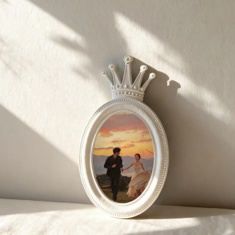Non-Stick Photo Frame Silicone Mold Crown Design Epoxy Resin Mold Plaster Ornament Mold Home Decor