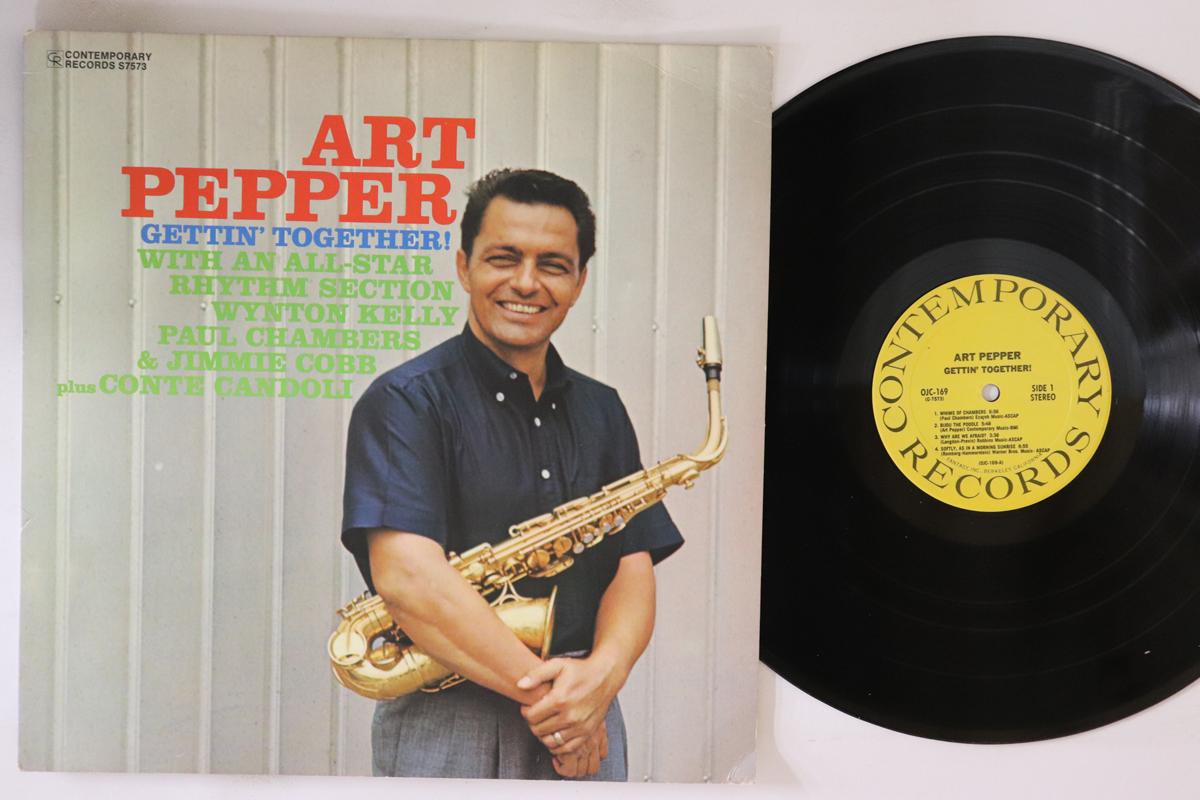 

LP Record ART PEPPER - Gettin Together! OJC169 ORIGINAL JAZZ C 1984 US Jazz Used
