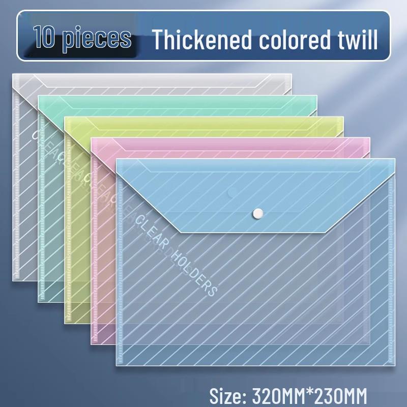 Bolsa transparente impermeable para archivos A4 - Organizador de oficina de gran capacidad