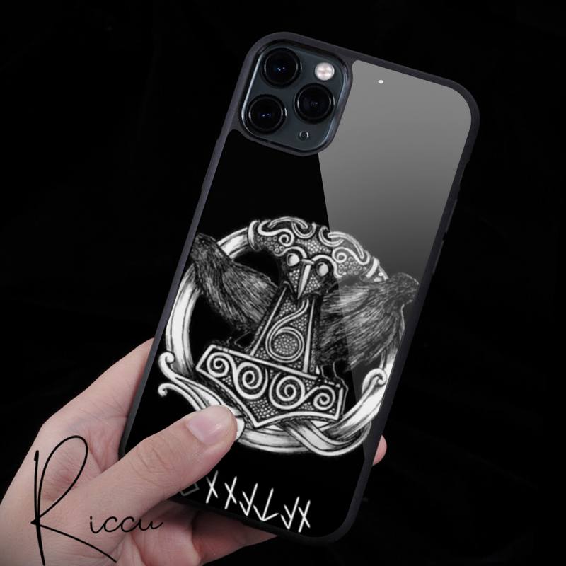Fundas de goma para teléfono con runas vikingas para iPhone 13 12 11 Pro Max mini XS 6s 8 7 Plus X XR iphone 13 14