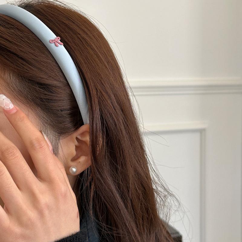 Stirnband für Frauen Mädchen koreanische Haaraccessoires Schleifenband Yoga Reifen Make-up süß führende Mode Süßigkeiten Kawaii Neu im Vintage