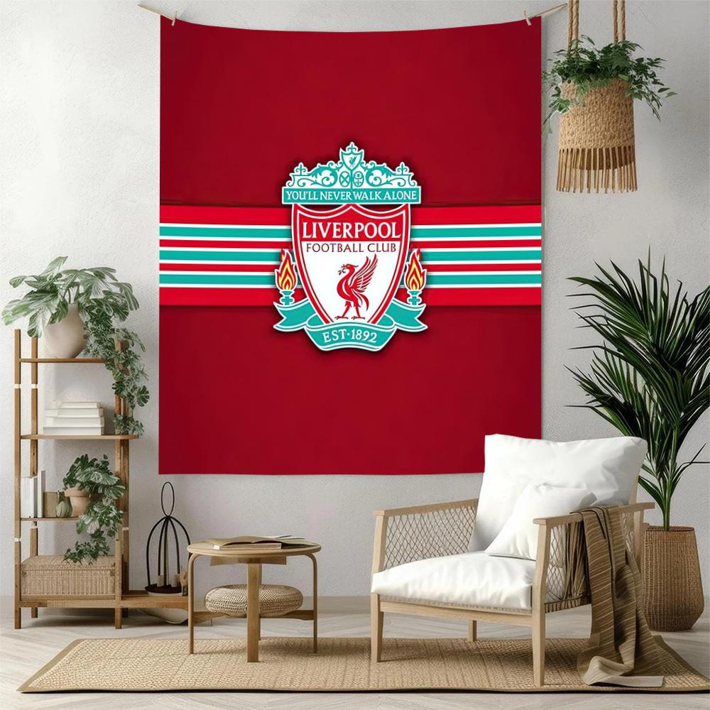 Liverpool Football Club Vægdekoration Vægtæppe Kunst Til Kæledyrsminde Fødselsdag Bryllupsfest Baggrund Familiegave