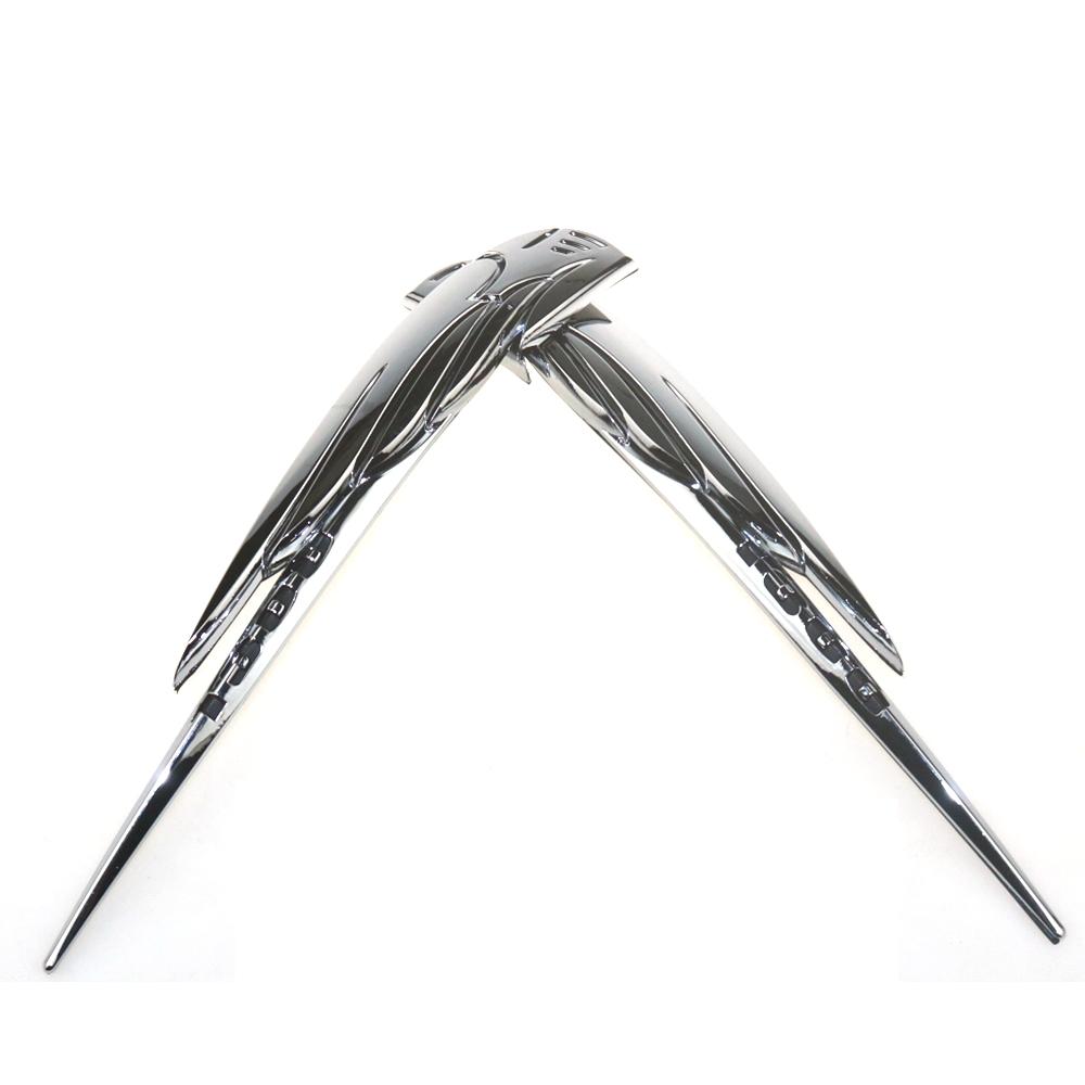 VTX 1300 Motorcycle Chrome ABS Fuel Gas Tank Emblem Badge Decoration 3D Decals Stickers KitFor Honda VTX1300 1300T 1300S