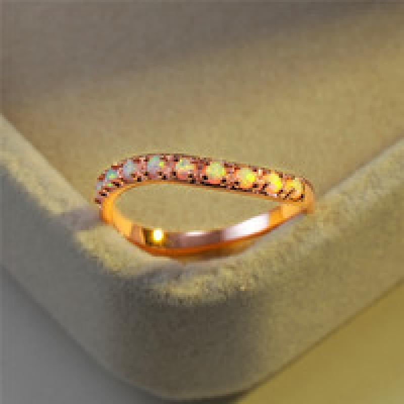 

Temu Explosive Fashion Ring Luxury Vintage Bending size 10