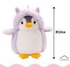 TASINO Pinguin-Plüschtier für Kinder, 20 cm, süß (lila)