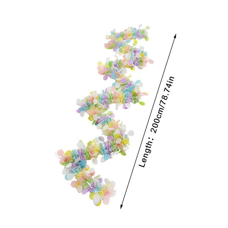 Пасхальная гирлянда для камина, мишурная гирлянда, разноцветный венок, подвесные украшения, украшения для пасхальной елки, для вечеринки, настенные украшения для вечеринки