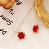 3 Pair of   Women's  Earrings  Alloy  Colorful Flower  Christmas  Earrings
