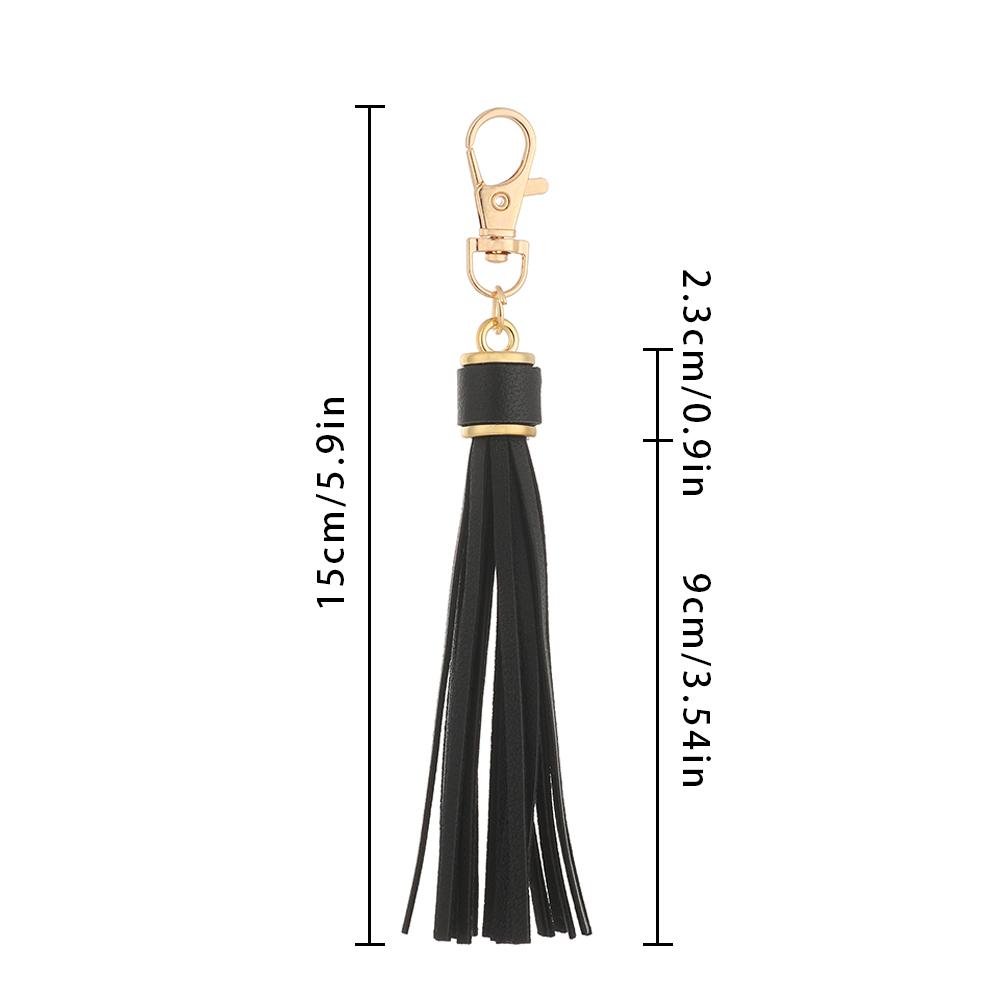 Leather Accessories For Bags Tassel Keychain Tassel Hanging Pendant KeyRing Ornaments Ring Holder
