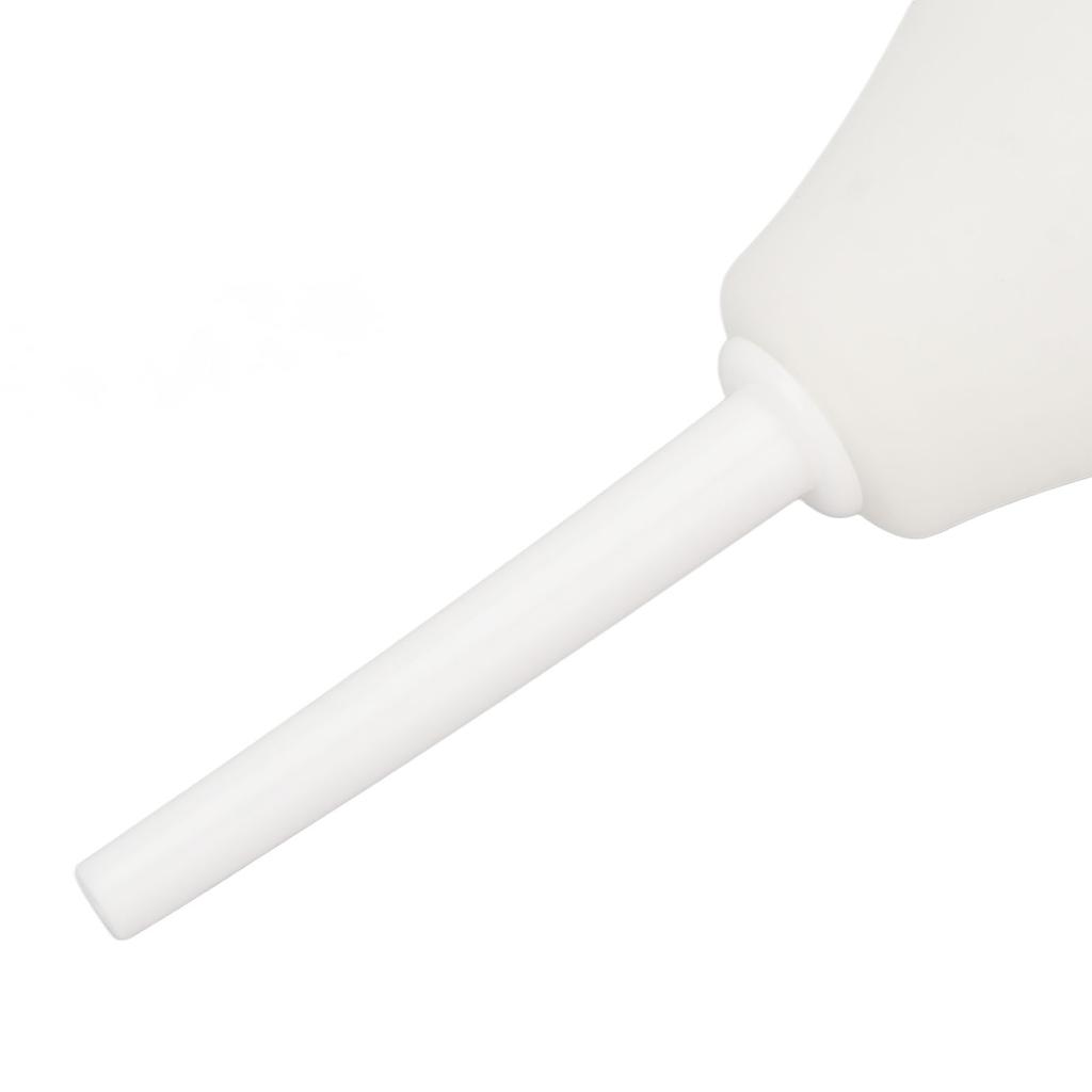 Soft Flexible Enema Bulb Professional White Silicone Anal Cleaning Douche for Men Women 224ml