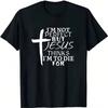 Funny Jesus Print Mens Cotton TShirt 190gsm Im Not Perfect But Jesus Thinks Im To Die for Graphic Tee Black