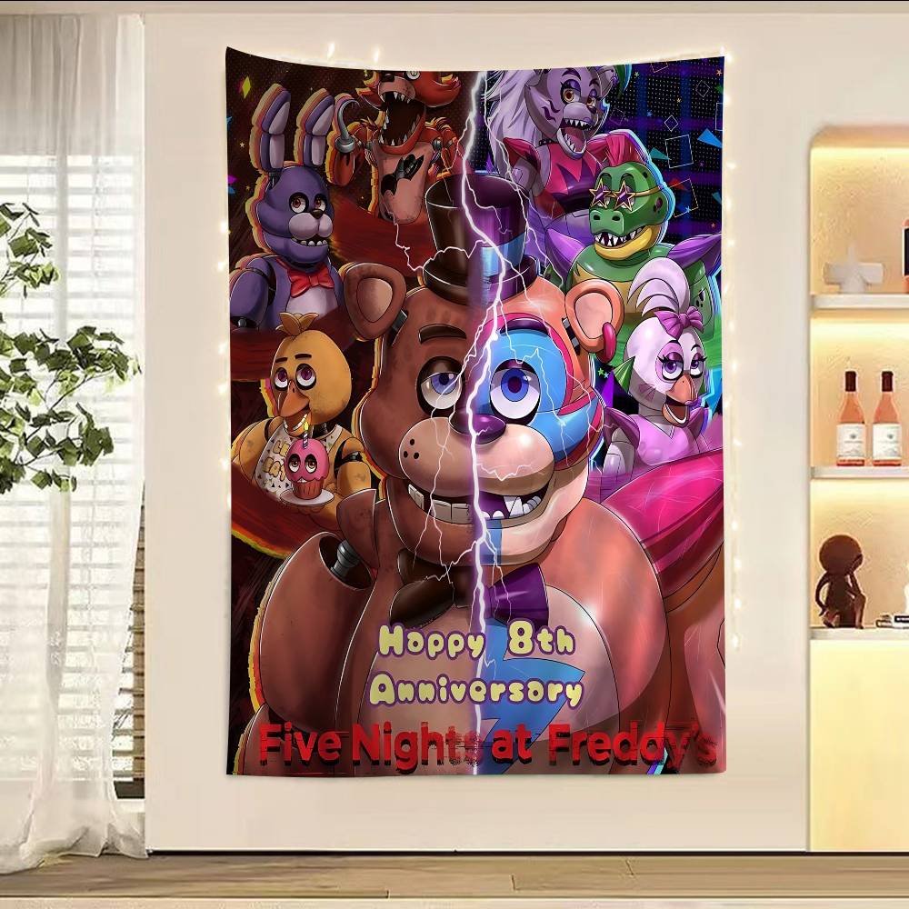 Arazzo da Parete F-Fnaf Anime Fai da Te per Soggiorno Casa Stanza Universitaria Decorazione Arte da Parete Decorazione