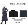 Anime Jujutsu Kaisen Mei Mei Cosplay Kostým Uniforma Košile Culottes Kravata Paruka Kompletní sada Kostým pro Halloween na karnevalovou párty pro ženy