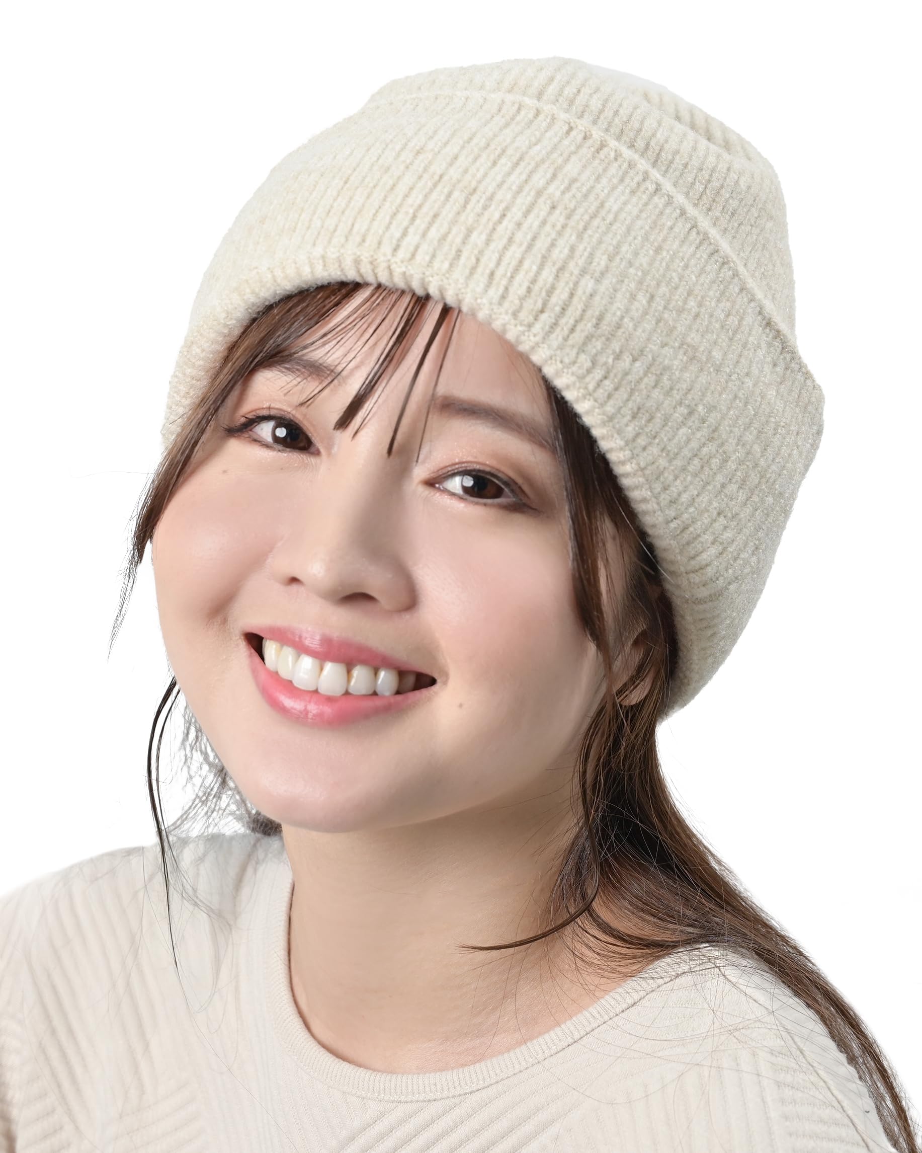 

Knit cap for silky silk Slimming and wool Number [ENTRAMBI] smooth, hair. 100% lining. effect. Men s women s blend. Gift. (JP, Size, 54.0 cm,