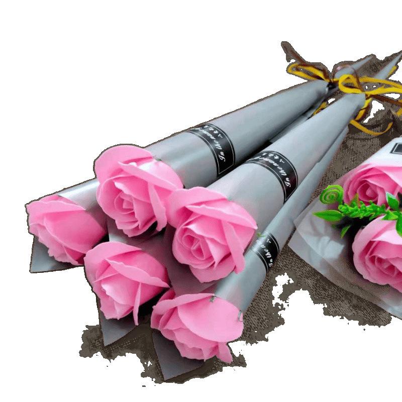 Lehrertagsgeschenk: Künstlicher Rosenstrauß - Seifenblumen für den Valentinstag