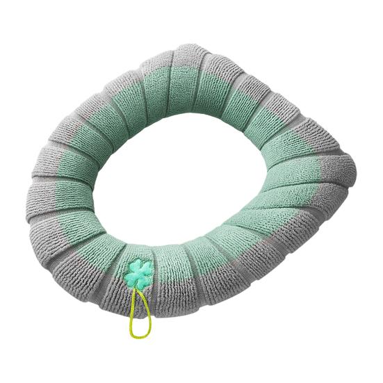 1/4Pcs Toilet Seat Covers Stretchable Thick Soft Padded Toilet Seat Warmer Cushion with Handle