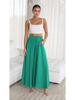 2025 Spring Summer New Women's Wide Leg Pants Elastic Belt Wide Leg High Waist Long Skirt