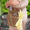 Garden Tool Belt Pouch Canvas Belt Tool Bag with Multiple Pocket Storage Waterproof Portable Men Women Durable Tool Bag