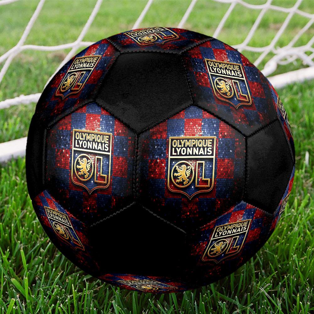 1PC OL poster size 5 soccer ball PrahaIndoor Soccer Ball Colorful All Ages Machine Stitched PVC Competition Ready Durable High-Bounce