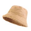 Simple and Versatile Autumn and Winter Imitation Rabbit Fur Basin Hat, Sun Hat, Outdoor Warm Bucket Hat JDPM-