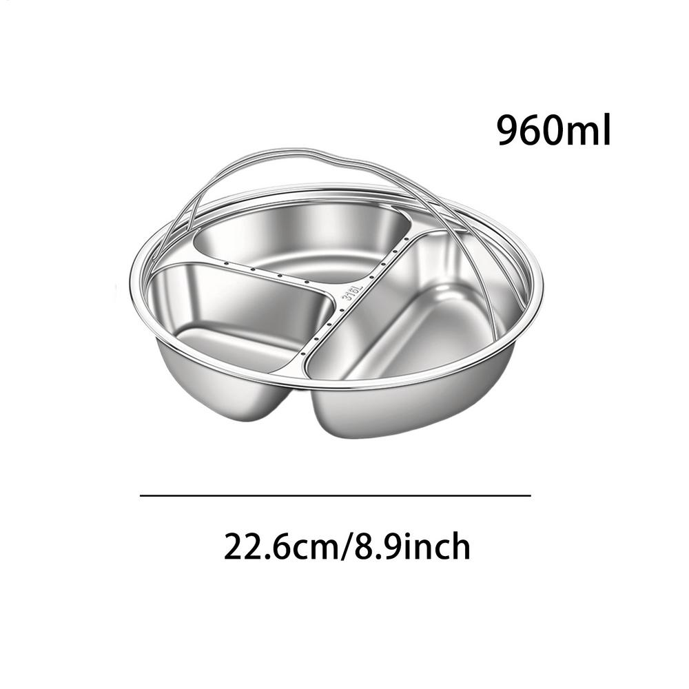 Food Divided Plate Dishes Fruit Salad Plate Tableware Dishwasher 5 Grids Food Plate Dishes Reusable Dinner Plates Serving Tray