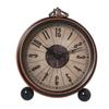 European Style Metal Retro Clock, American Style Creative Electronic Alarm Clock, Student Personality Simple and Silent Pointer