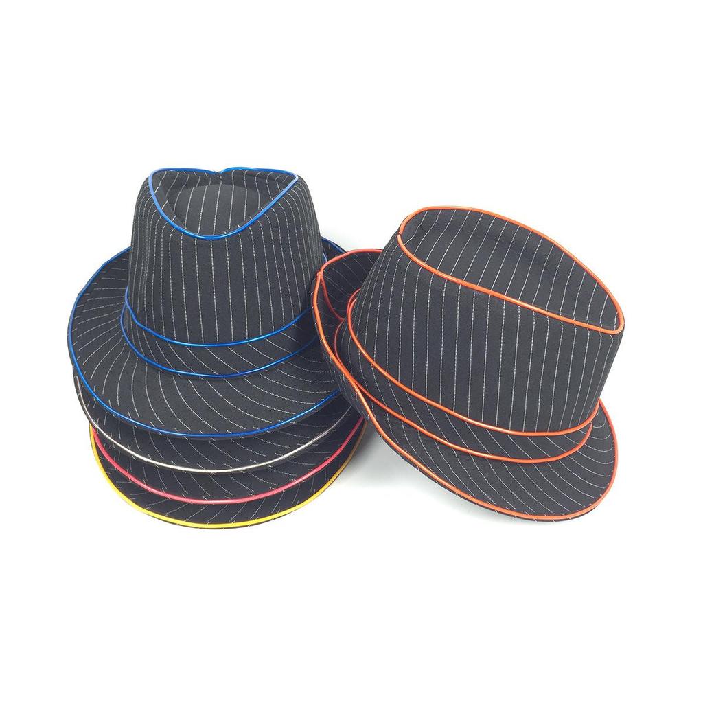 LED Light-Up British Style Jazz Top Hat - Flashing Festival & Masquerade Party Prop