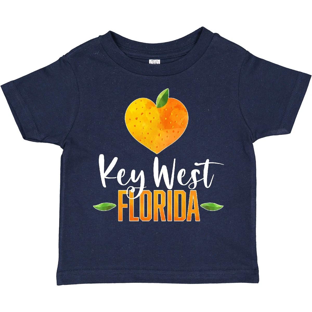 Inktastic Key West Florida Orange In Heart Toddler T-Shirt State Home Fruit City 110