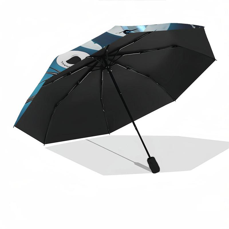 Jack Skellington Themed Automatic Opening and Closing Umbrella, Brightly Colored 8-rib Portable Umbrella, Suitable for Men and Women, A Perf
