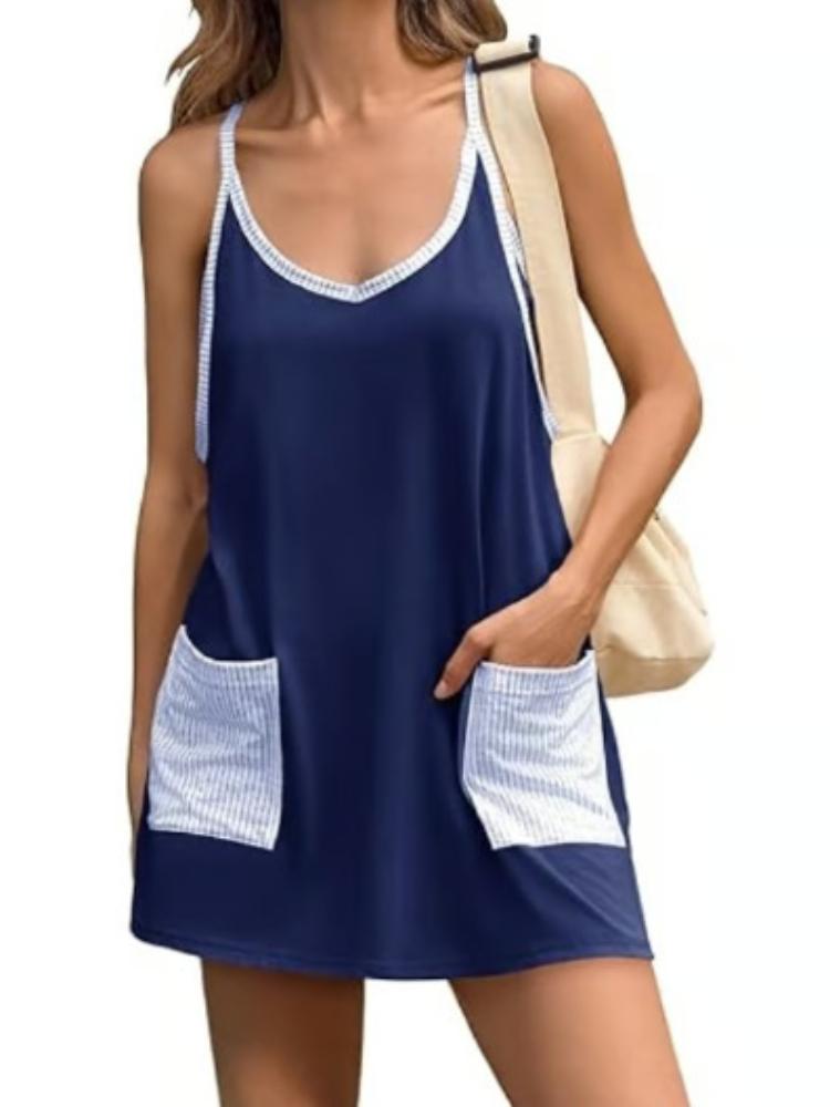 Summer women's printed camisole top jumpsuit shorts jumpsuit casual set