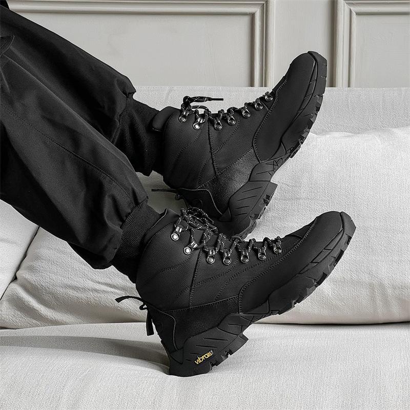 Autumn medium help heavy duty tactical boots hiking casual hiking shoes riding outdoor non-slip wear-resistant combat boots
