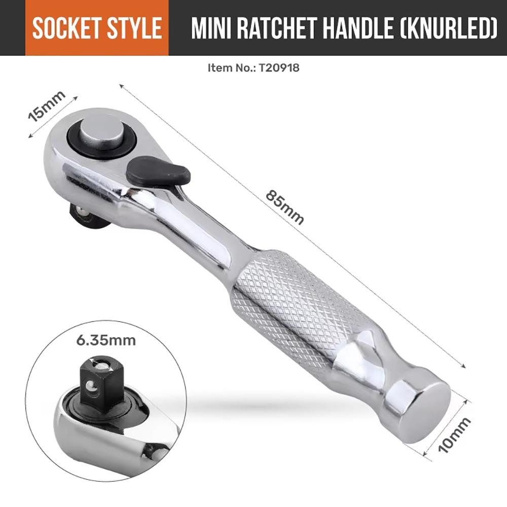 1Pcs 14 Drive Torque Spanner Mini Hand Tool Durable Ratchet Wrench  For Tightening Tasks