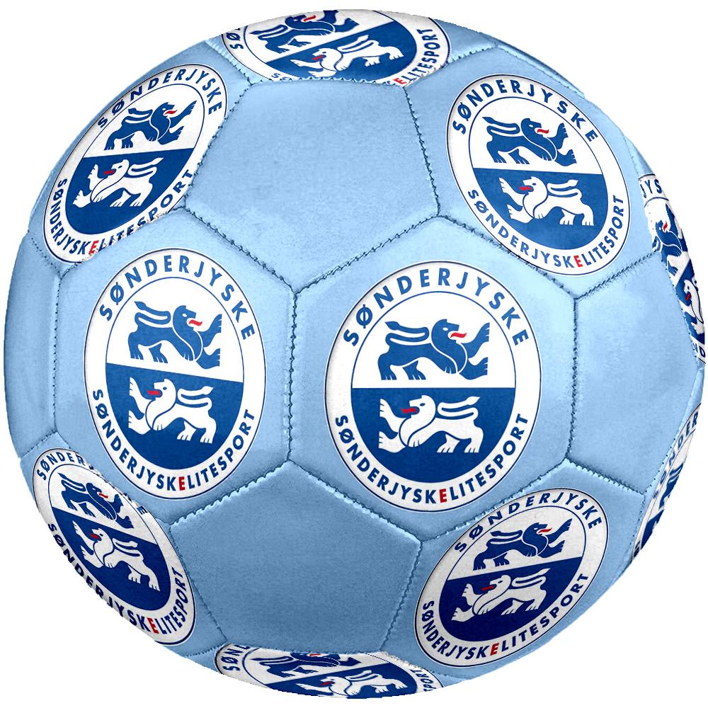 Sonderjyske FC Soccer Ball, Colorful, Suitable for All Ages, Machine-stitched, PVC Material, Competition Grade, Durable and High Bounce