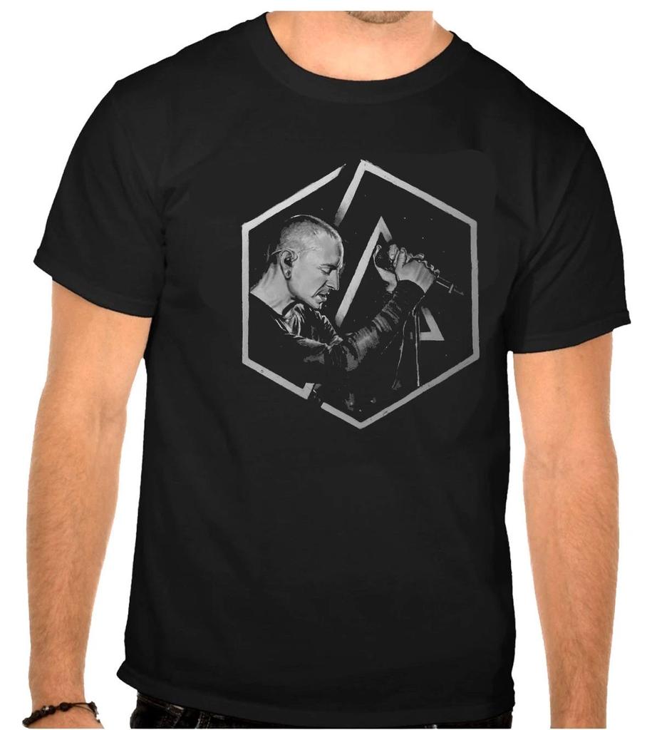 Linkin Park Rock Music Logo Black T-Shirt -1384-