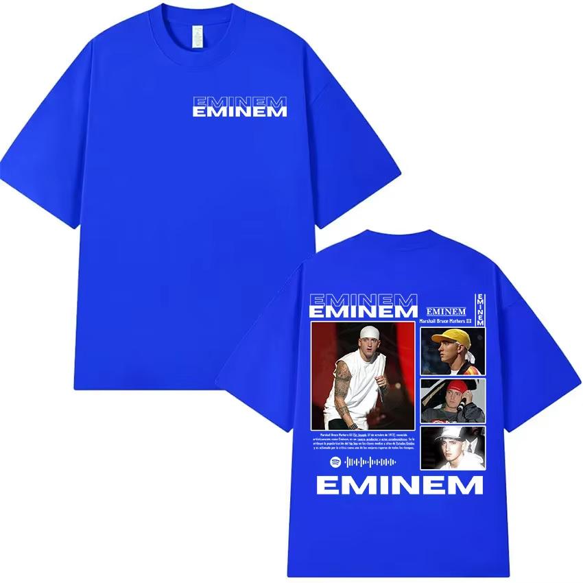 2026 Sommer Rapper Eminem Marshall Byuce Mathers Album Grafik T-Shirt Herren Hip Hop Vintage 100% Reine Baumwolle Bedrucktes T-Shirt