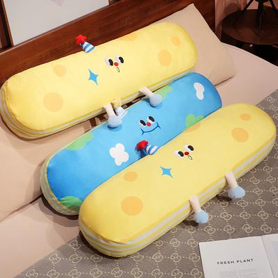 Creative Moon Earth Strip Pillow Plush Toy Home Sofa Pillow Girls Sleeping Leg Strip Pillow