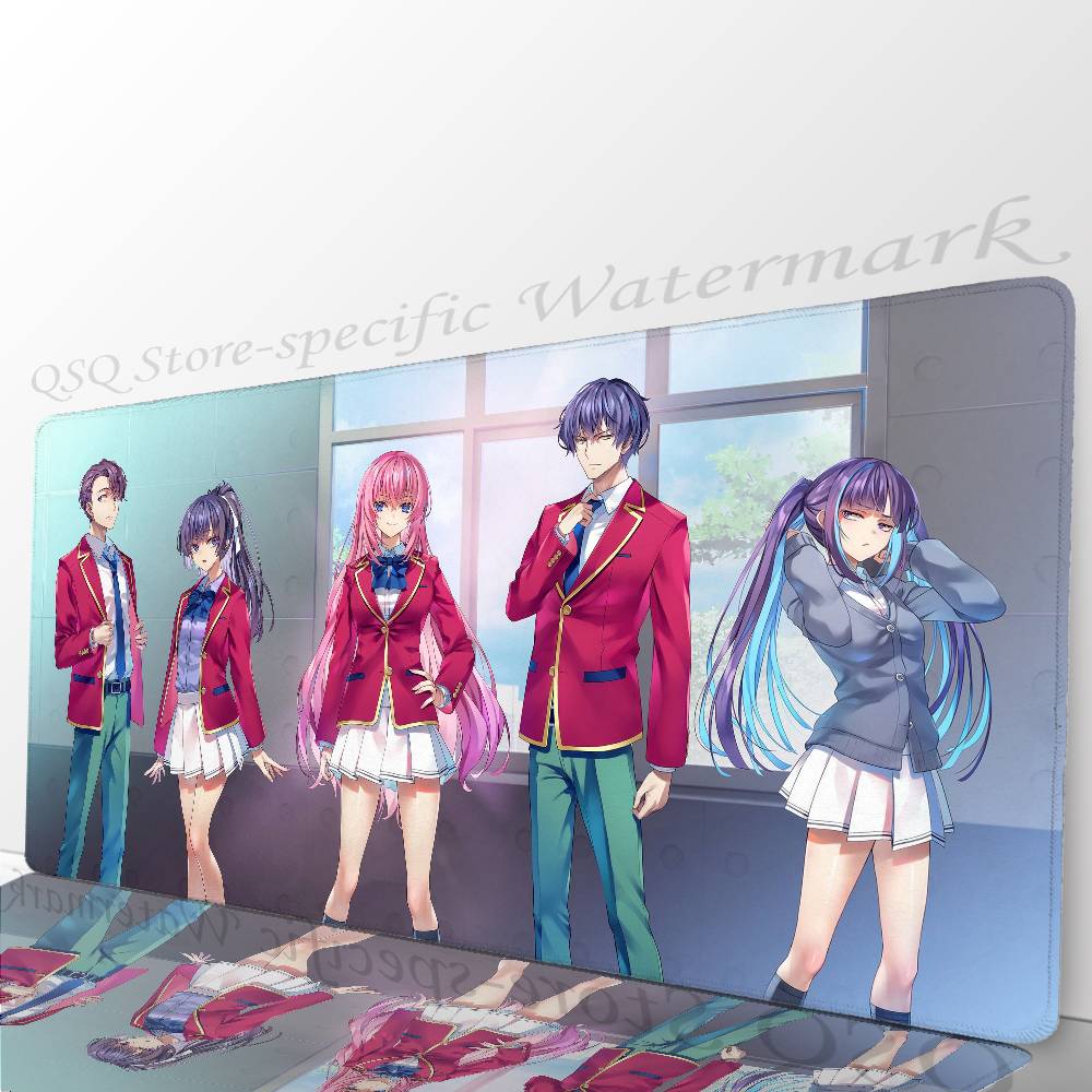 Classroom Of The E-Elite Anime Mousepad Mouse Mat Desk Mat With Pad Gaming Accessories Prime Gaming XXL Keyboard Pad Padding M
